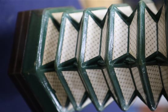 A C. Wheatstone rosewood concertina, 8.25in.